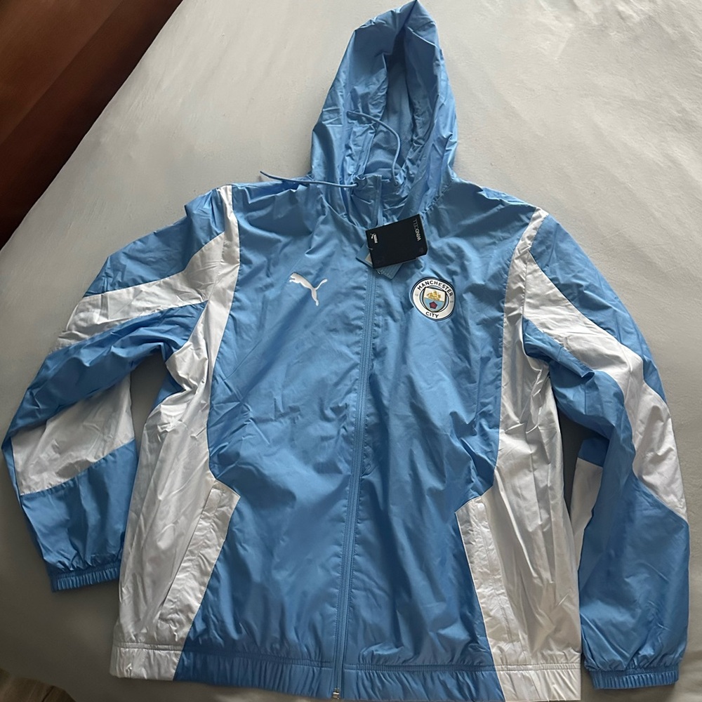NWT PUMA Manchester City Windbreaker jacket